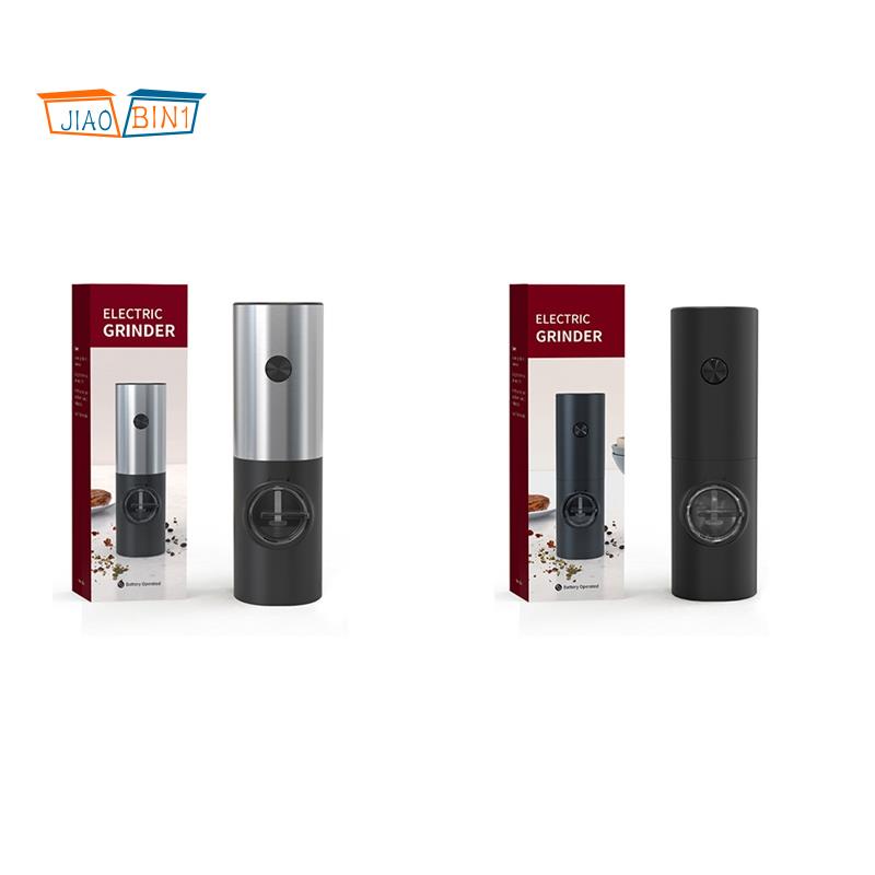 Penggiling Lada Garam Otomatis Gilingan Bumbu Elektrik Tenaga Baterai