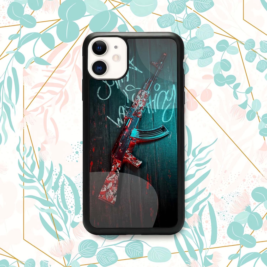 Urban Vc Case Glossy Iphone 11  | Ip11 | Casing Kilau Hp Iphone | Pelindung Hp | Motif Game Weapon A