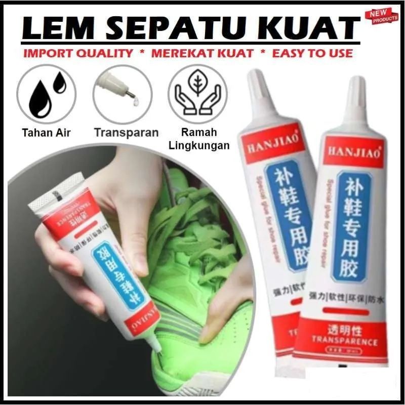 Lem Sepatu Kuat  Tahan Air  60 ML Lem Sendal Tas Transparant