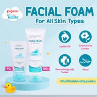 Pigeon Facial Foam Sabun Cuci Muka 40ml dan 100ml ORIGINAL