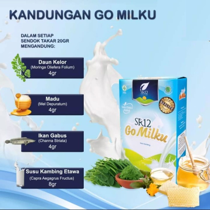 

[ COD ] Susu SR12 GO Milku Etawa 600gr Untuk Kesehatan - Vanila