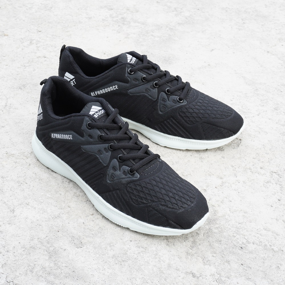 Sepatu Sneakers Pria Wanita Logo Timbul Emboss - Sepatu Korea Fashion Import Sport Shoes Casual sekolah