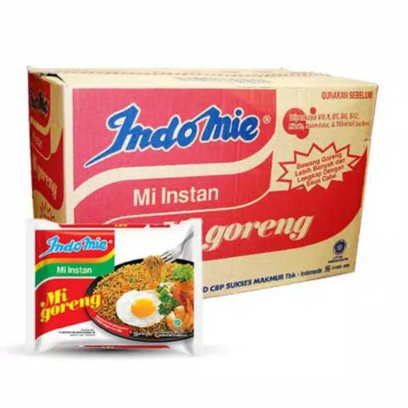 

☎ Indomie Mie Goreng / dus (40 pcs) / Indomie Goreng Jumbo per dus (24 pcs) ▼