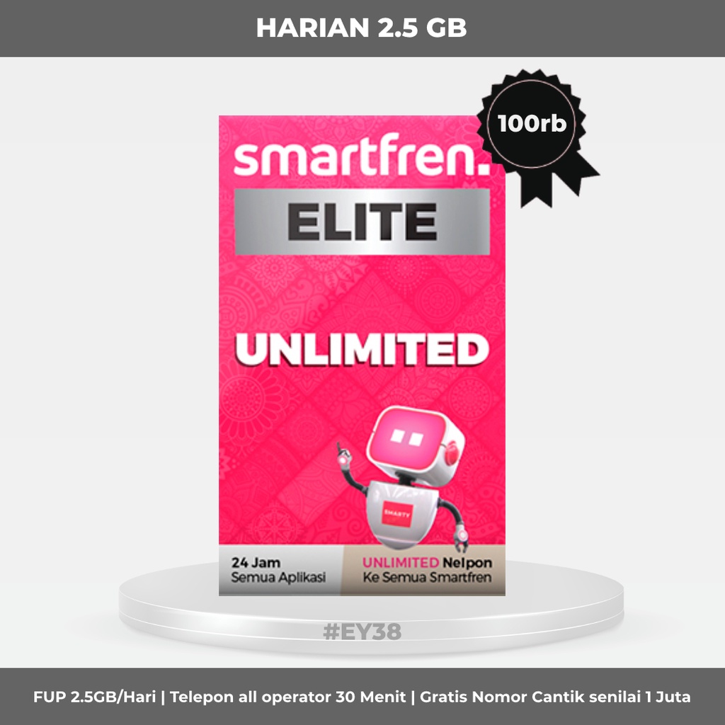 Smartfren - Unlimited Harian 2.5 GB
