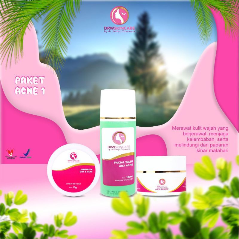 PAKET ACNE CREAM DRW/PAKET ACNE/Paket Acne Cream 1/Paket Acne Cream 2/Paket Acne Cream 3