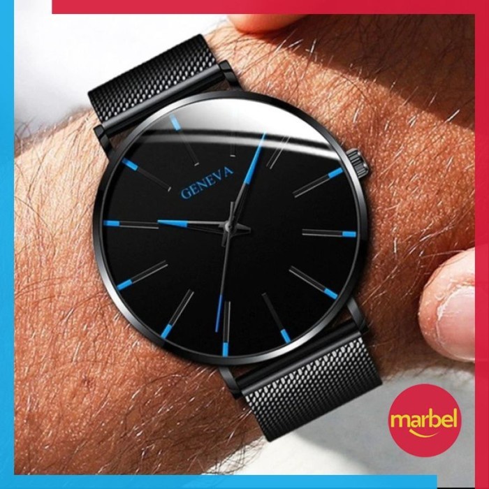 Jam Tangan Analog Pria Elegan Tipis Keren Geneva 6209