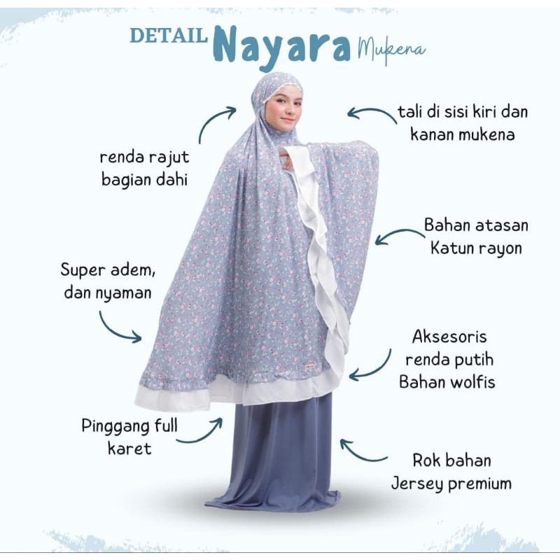 Mukena Nayara by Monia Hijab Kids | Mukena Dewasa Terlaris | Mukena anak terbaru