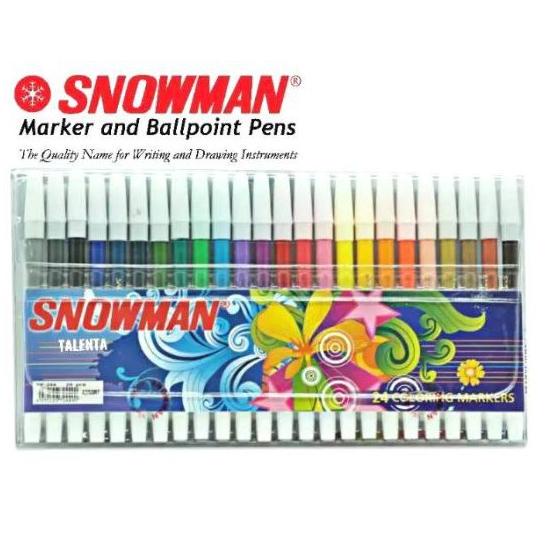 

2.2 Terlaris SPIDOL SNOWMAN 24 WARNA Coloring Marker Perfect