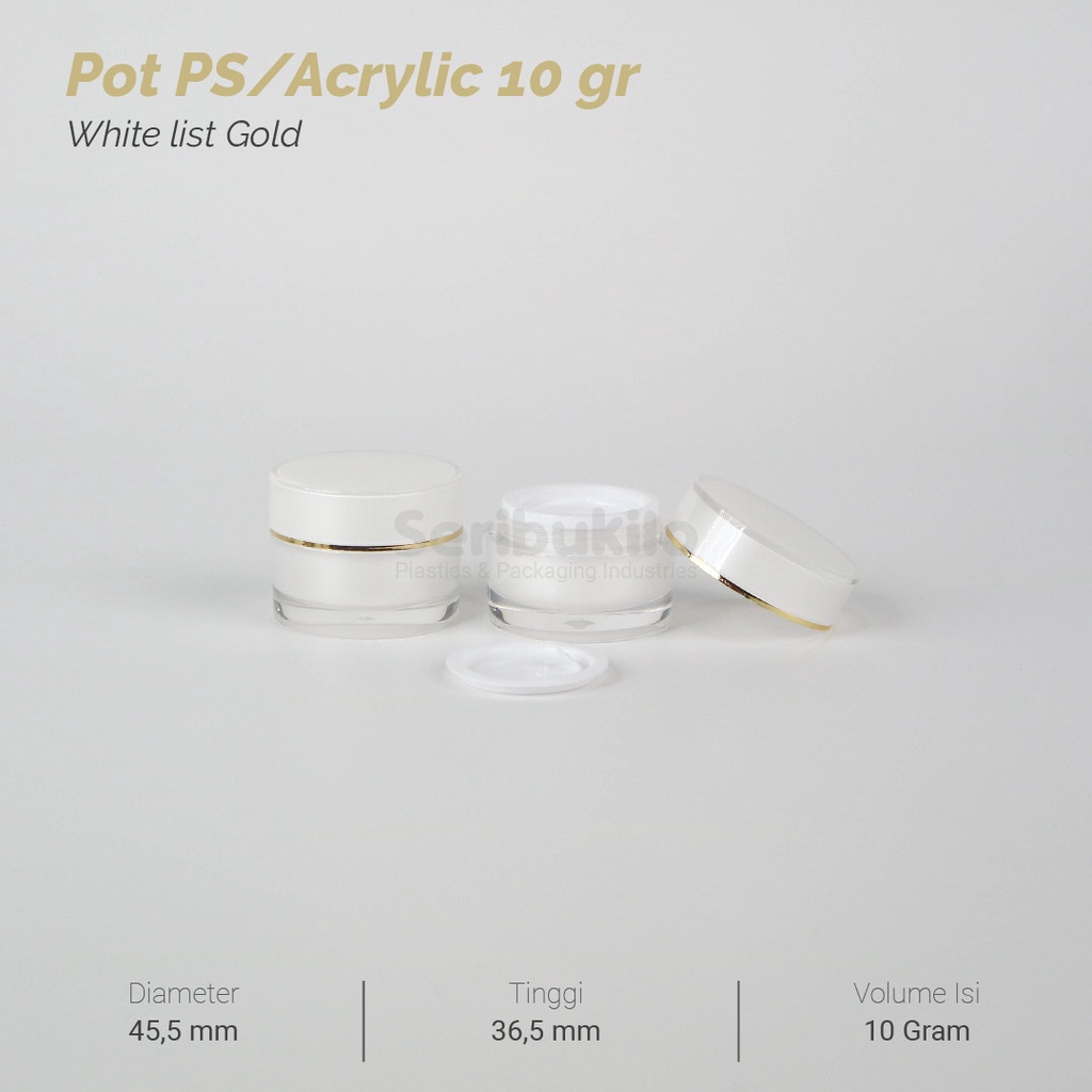 Pot Kosmetik 10 Gram Acrylic / Pot Kosmetik Acrylic 10 gr