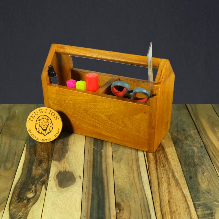 TEMPAT PENSIL KAYU/KOTAK PENSIL KAYU/KOTAK KAYU SERBAGUNA/STORAGE BOX