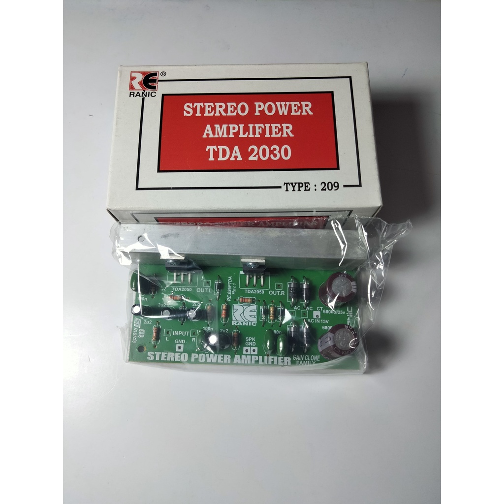 KIT DRIVER STEREO POWER AMPLIFIER TDA 2030 RANIC TYPE - 209