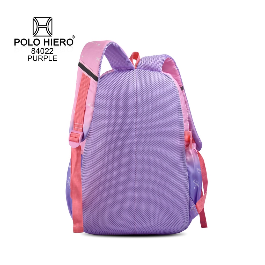 Tas Pelangi Polo Hiero 84022 Tas Ransel Sekolah Wanita Tas Anak Rainbow