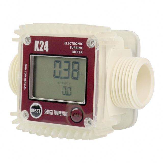 Digital LCD Flow Meter K-24 Turbine Fuel 1 inch for Chemical Liquid K24