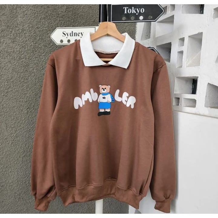 Sweater Wanita Grosir Berkualitas - Ambler bear colar