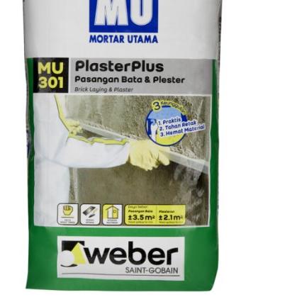 ➩ MU301 - Mortar Utama MU 301 Plester & Pasang Bata ♫
