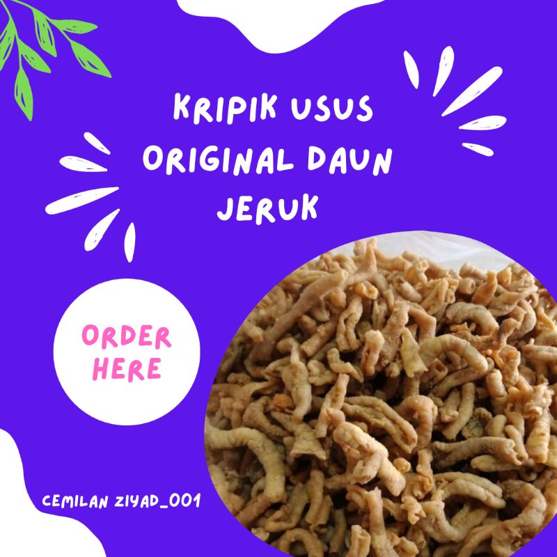 

cemilan kripik usus original 55-500 gram