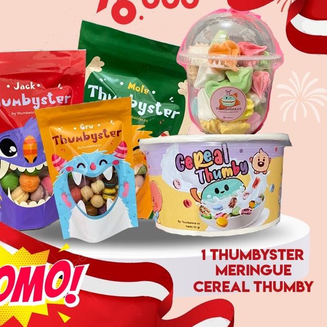 

♠ PAKET HEMAT 1 Macaron Thumbyster, Meringue, Cereal ♦