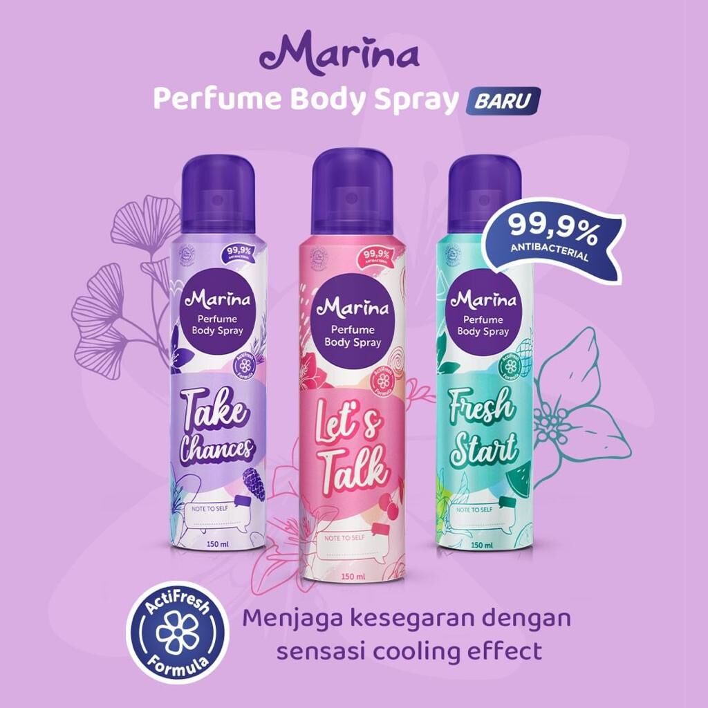 Marina Perfume Body Spray - Let's Talk / Marina Body Spray / Parfum Spray