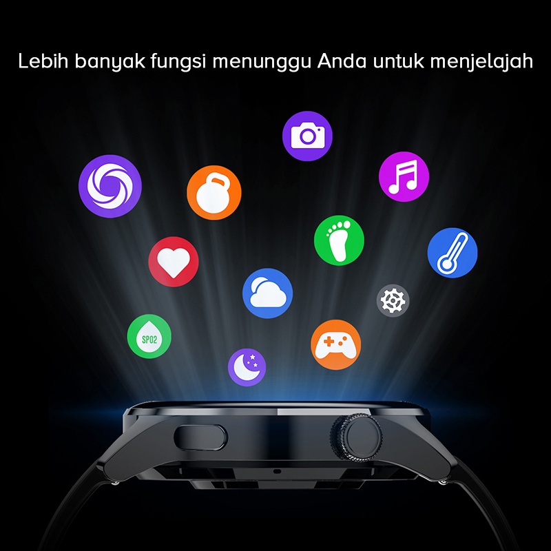 LIGE Jam Tangan Pintar Pria Panggilan Bluetooth Baru Jam Tangan Pintar Olahraga Kebugaran Tahan Air Tali Baja Jam Tangan Pria Android IOS + Kotak