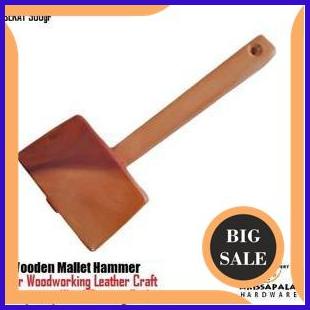perkakas Wooden Mallet Palu Kayu Ganden Palu Ukir Kerajinan Kulit Leather Carving Hammer 1