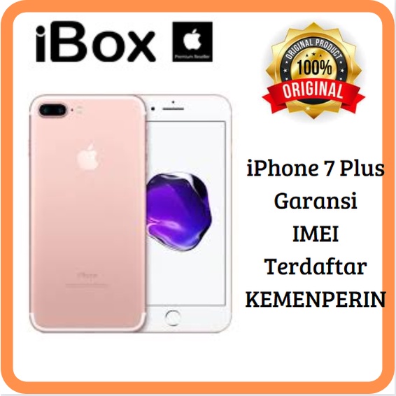 iPhone 7 Plus 32GB Resmi IBOX Fullset Garansi IMEI Terdaftar Kemenperin | Hp Pstore