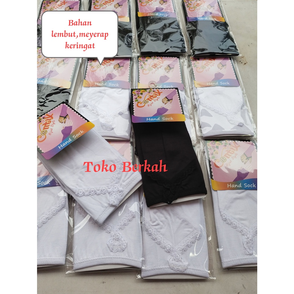 hand sock hijab premium haji dan umroh