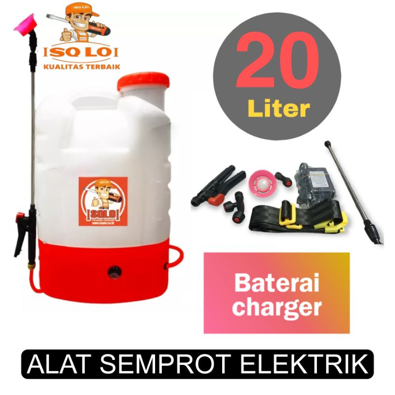 semprotan pertanian cas elektrik tangki 20 liter baterai charge SL-20LB
