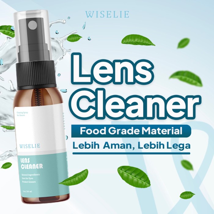 CAIRAN PEMBERSIH KACAMATA WISELIE /New Glow LENS 30ML / BB