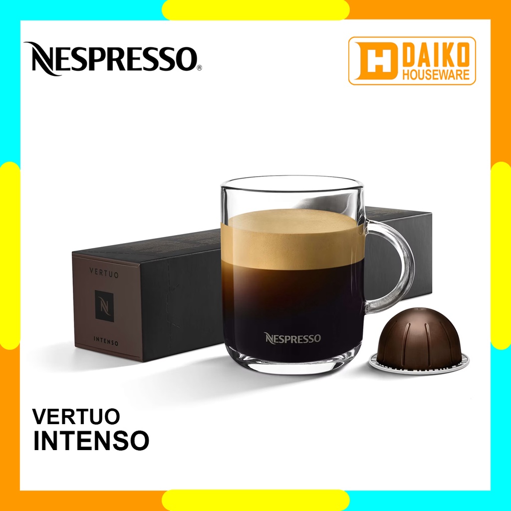 Capsule Nespresso Vertuo Intenso - Dark Roast Grand Lungo &amp; Mug Coffee