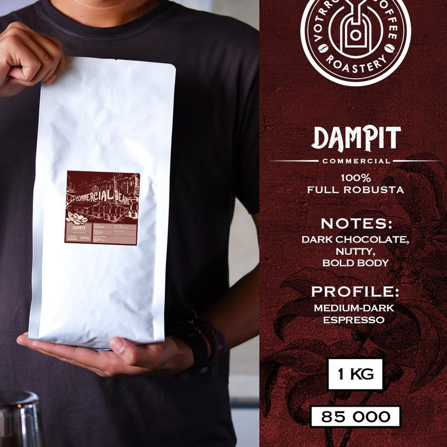 

☃ Biji Kopi 100% Full Robusta Dampit Roasted Commercial - BEST PRICE ✳