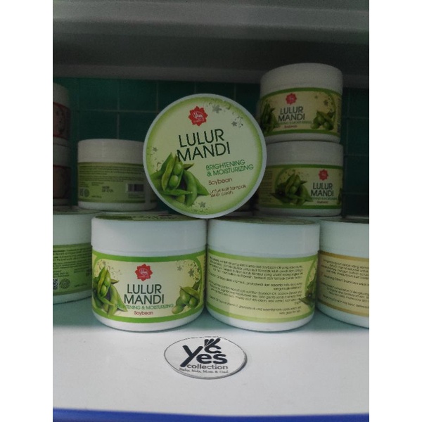 Lulur Mandi Viva 225g Scrub Brightening Moisturizing Bengkoang yogurt Avocado Soybean Langsung pakai