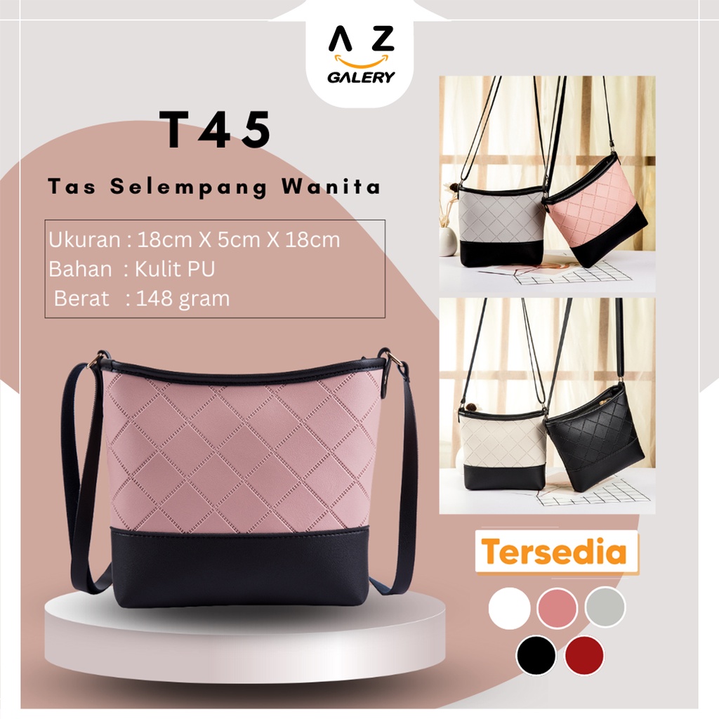 Tas Selempang Wanita Murah Tas Wanita Kekinian Fashion Korea Premium Sling Bag Cewek Azgalery T45