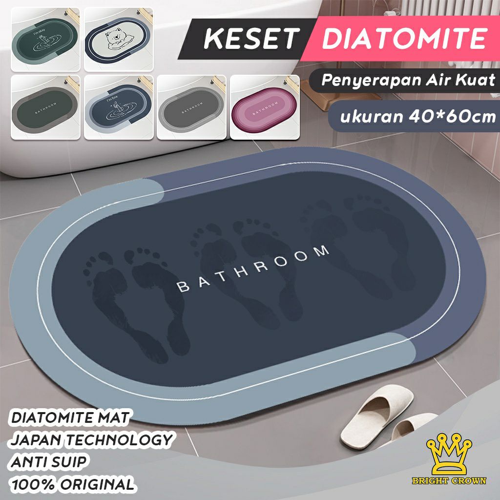 COD - SM88 - Keset  Kaki DIATOMITE Anti Bau Nyerap Air Anti Bakteri Keset Batu Kamar Mandi