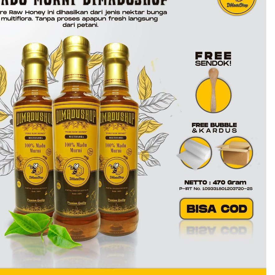 

֍ Asli - Murni 470Gr Nektar Multiflora 100% Pure Raw Honey ☆