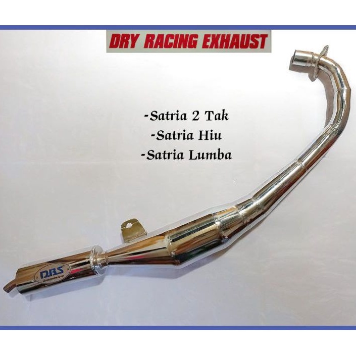 KNALPOT SATRIA 2 TAK SATRIA HIU SATRIA LUMBA DBS FULL CHROM