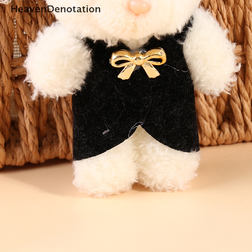 [HeavenDenotation] Cinta Lucu Blush Little White Rabbit Katun Lembut Hewan Boneka Mainan KeyChai HDV