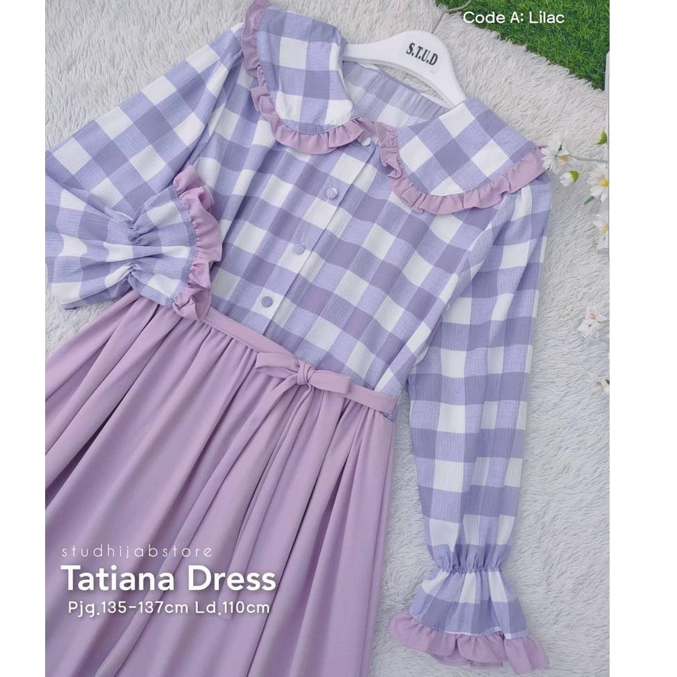LANGSUNG KIRIM Baju Gamis Muslim Dewasa / Tatiana Dress / Baju Wanita Korea / Dress Muslim Dewasa / 