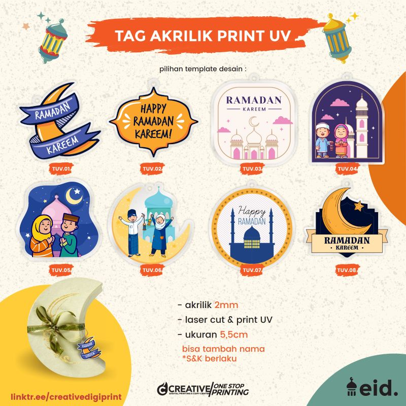 

TAG HAMPERS/TAG AKRILIK HAMPERS DESIGN RAMADHAN