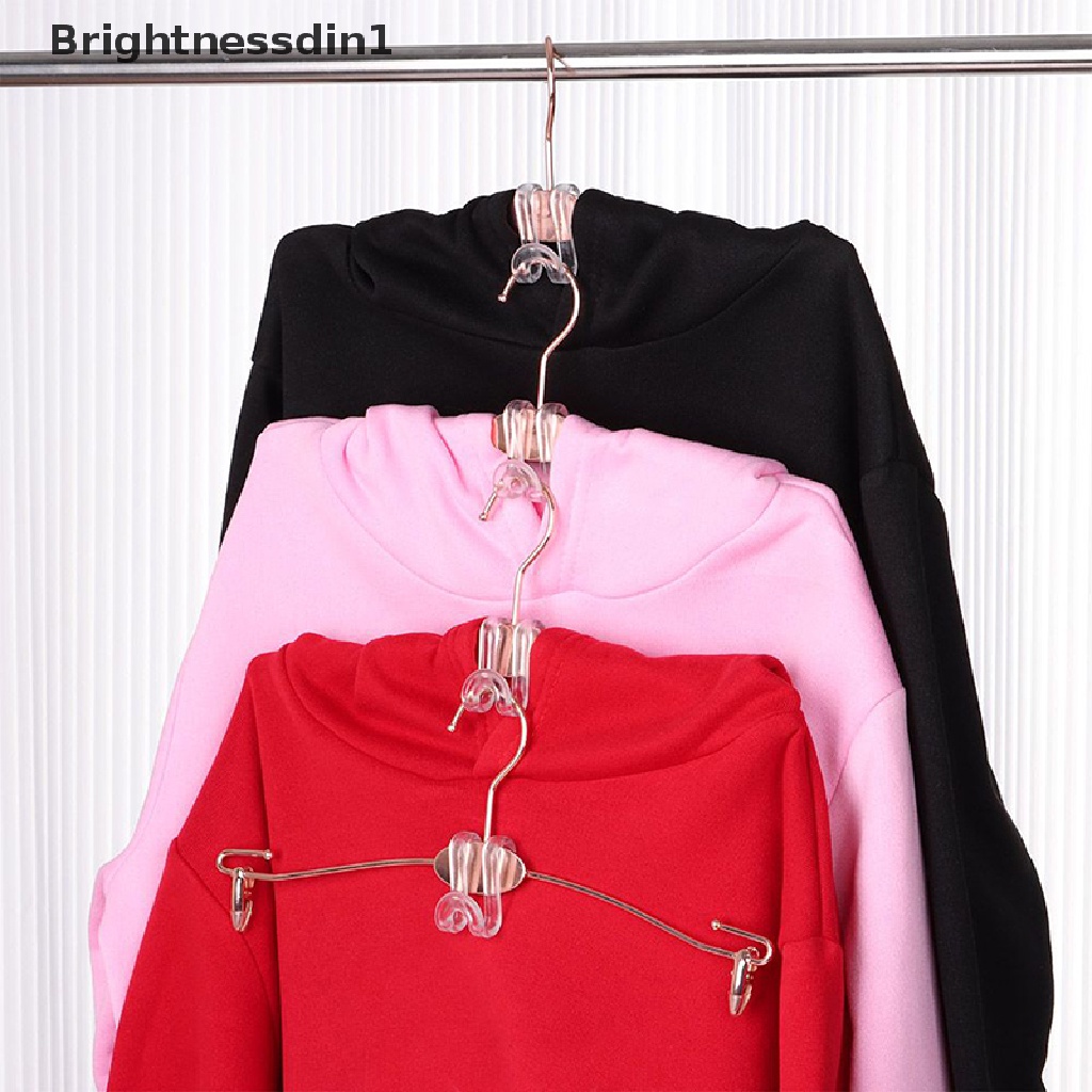 [Brightnessdin1] 10pcs Transparan S-Shaped Gantungan Baju Connecg Hooks al Creative Hook Lemari Konektor Gantungan DIY Tumpang Tindih Kait Butik