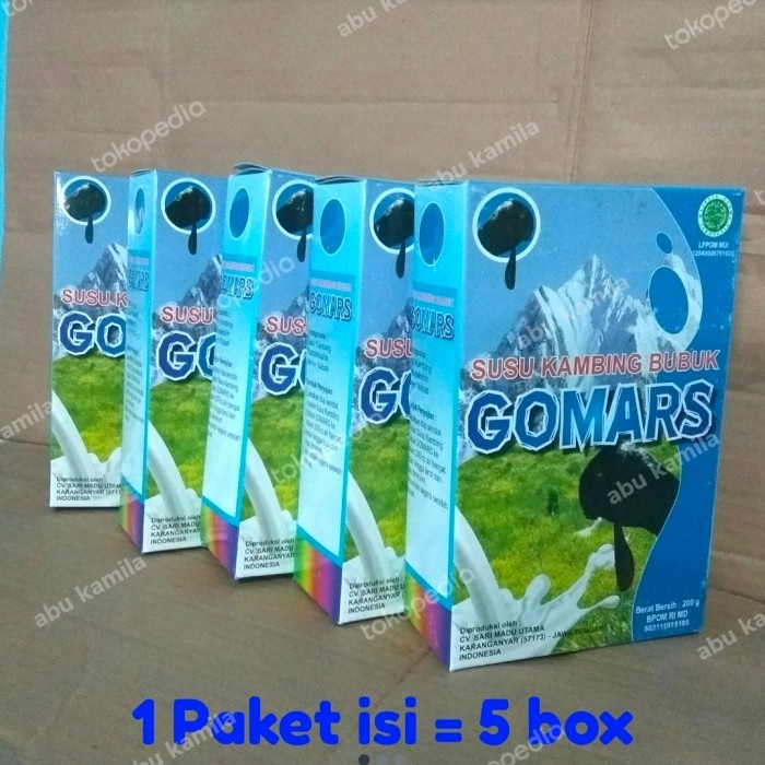 

[ COD ] Susu gomars original, paket isi 5box