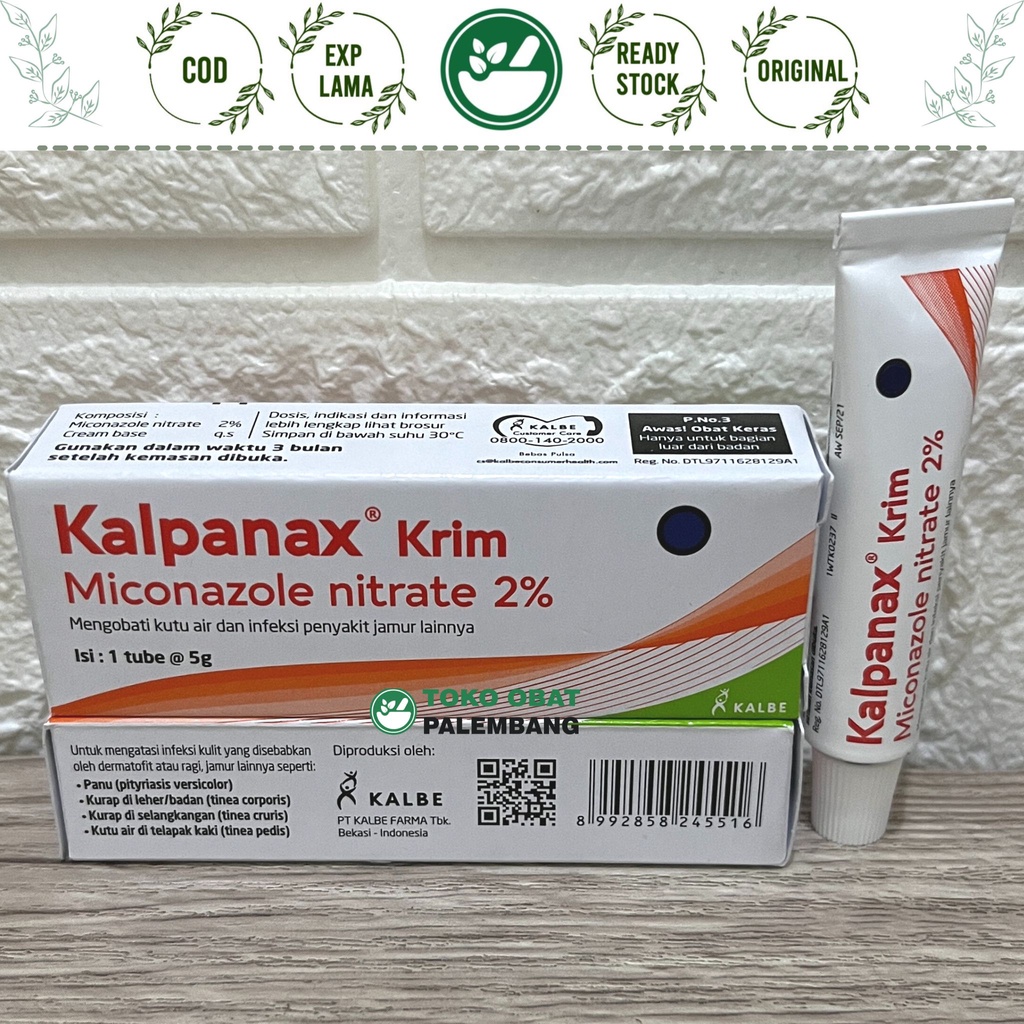 KALPANAX KRIM 5 GRAM SALEP KUTU AIR KULIT JAMUR KALPANAK MIKOSIS