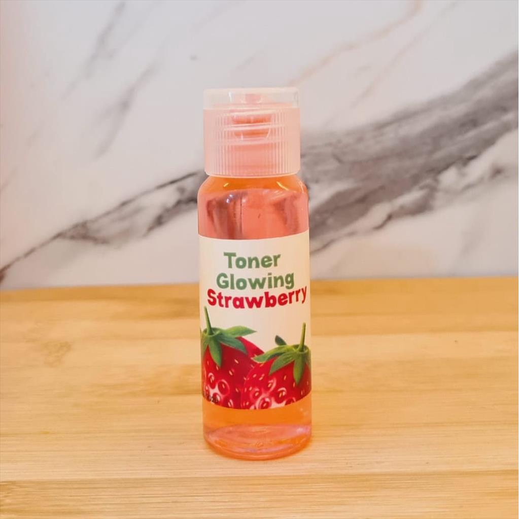 ORGANIC MINI TONER GLOWING STRAWBERRY 20ML TONER PENCERAH KULIT