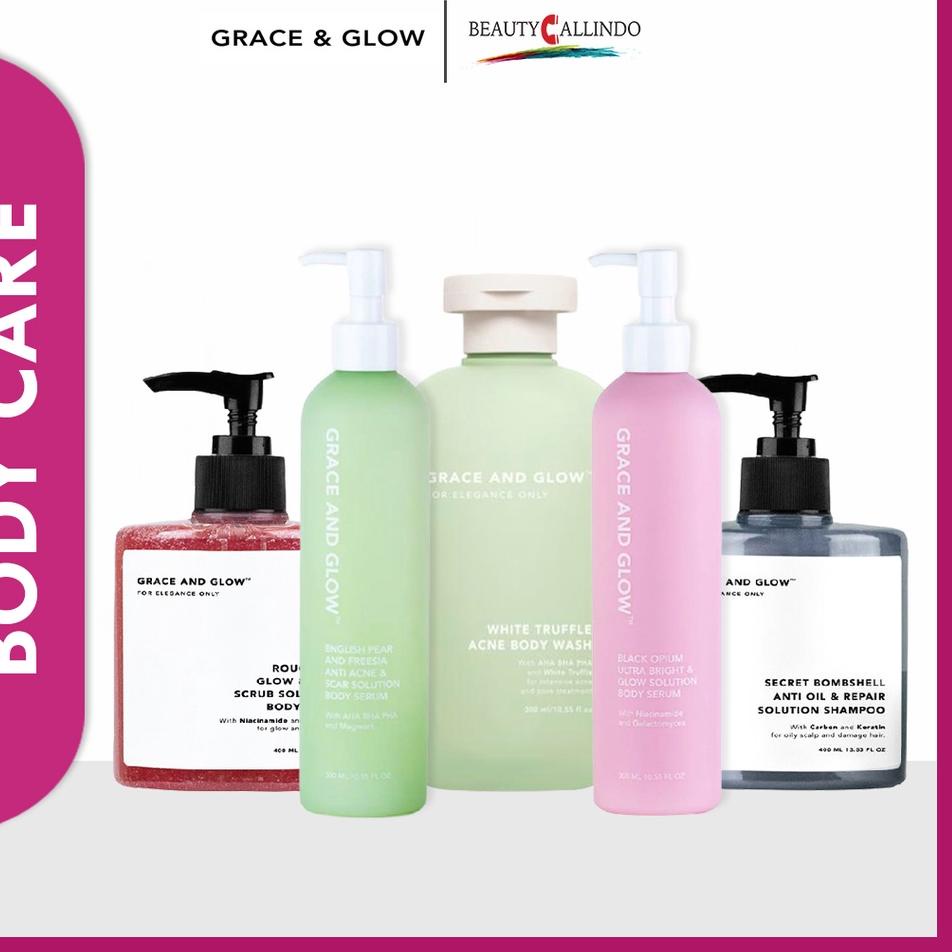 ◌ Grace And Glow Body Shower - Shampoo - Body Serum | Sabun Badan Harum ☆