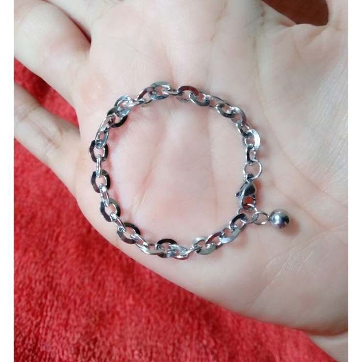 gelang anak Titanium rantai nuri polos
