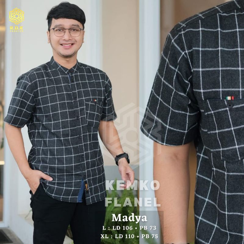 KEMKO FLANEL motif kotak By RDK | Kemeja Koko Pendek