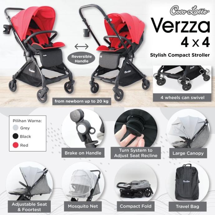 Cocolatte Stroller 21208 Verzza 4x4