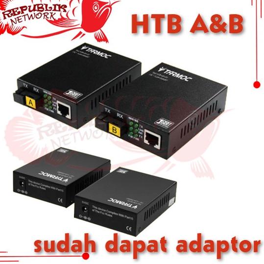 Dijual Tarmoc HTB GS03 HTB-GS03 Gigabit Single mode Media Converter♥