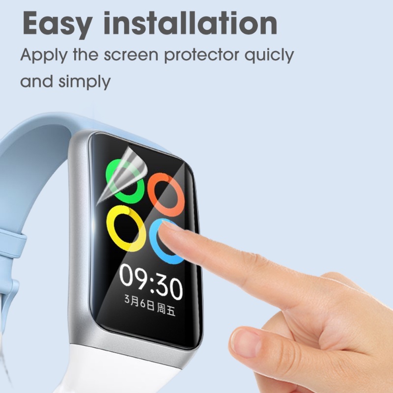 Full Cover Bening Anti Gores Pelindung Layar Smartwatch Film Hidrogel Tahan Ledakan TPU Lembut Untuk OPPO Band2