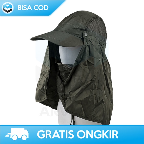 TOPI MANCING PRIA ANTI UV FLYMALL TOPI JEPANG DESAIN SIMPEL POLIESTER