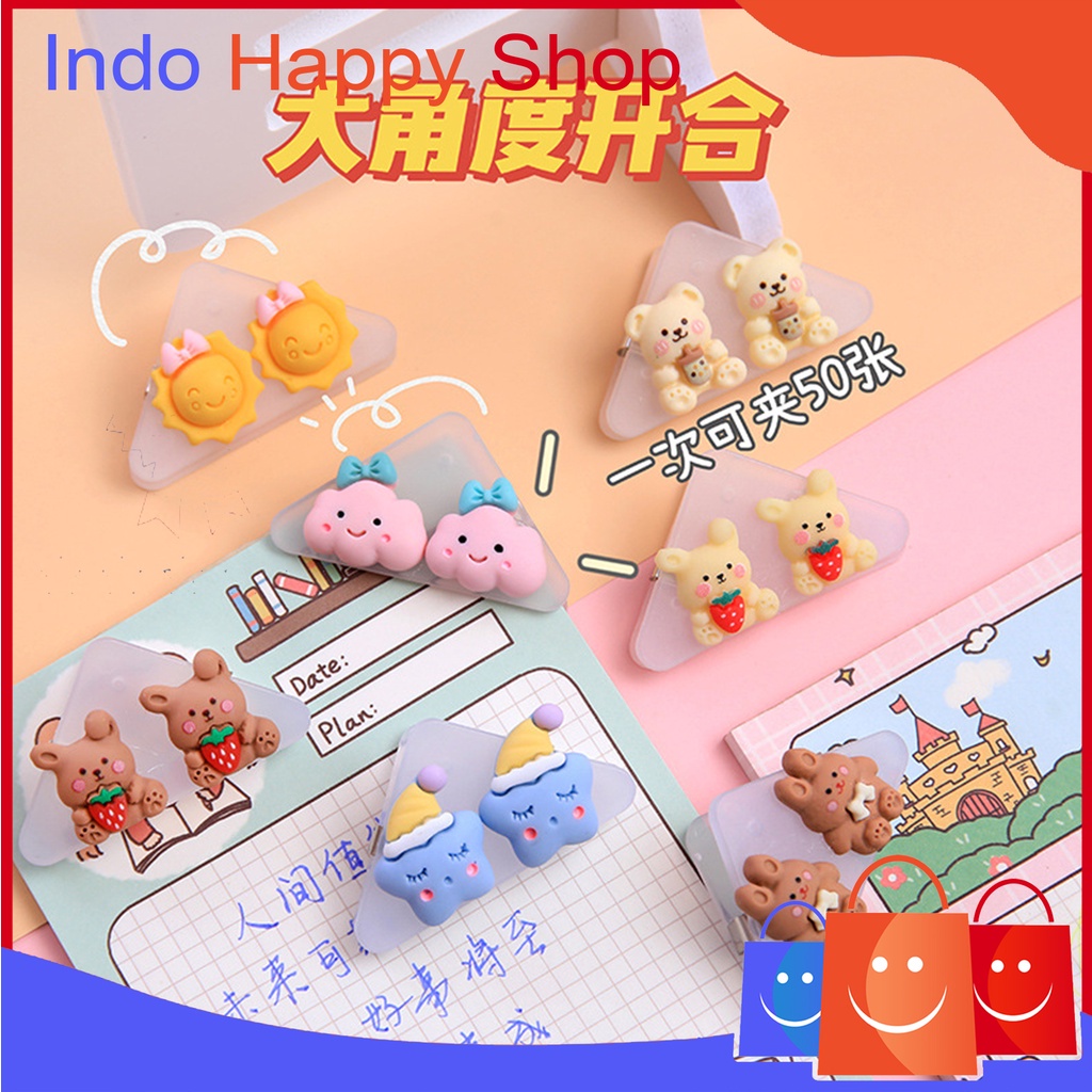 

Penjepit Kertas Klip Sudut Kertas Segitiga Push Pin Karakter Lucu Akrilik 978